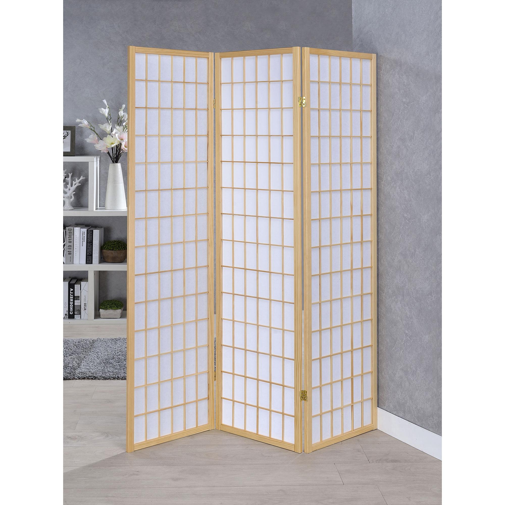 Shoji Screen Divider - Natural Folding 3-Panel Shoji Screen Room