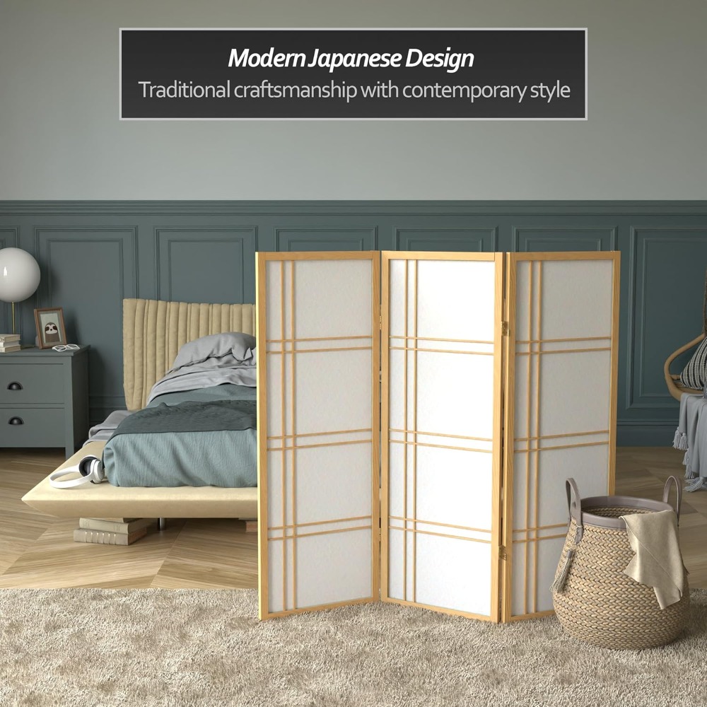 3 Panel Natural Shoji Screen S - Shoji Screen Divider review and price