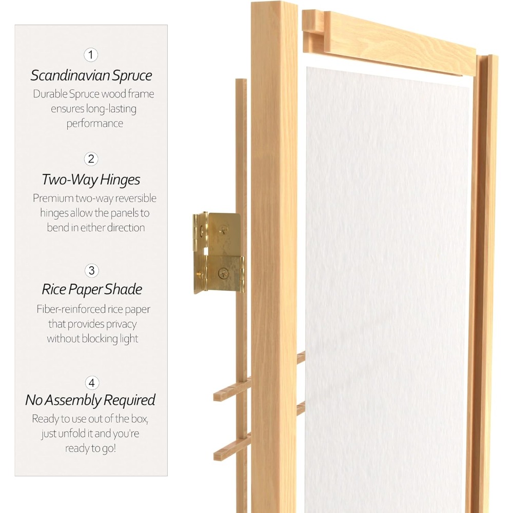 3 Panel Natural Shoji Screen S - Shoji Screen Divider review and price