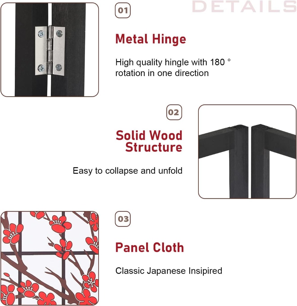 FDW 6Ft Folding Privacy Divide - Shoji Screen Divider review and price