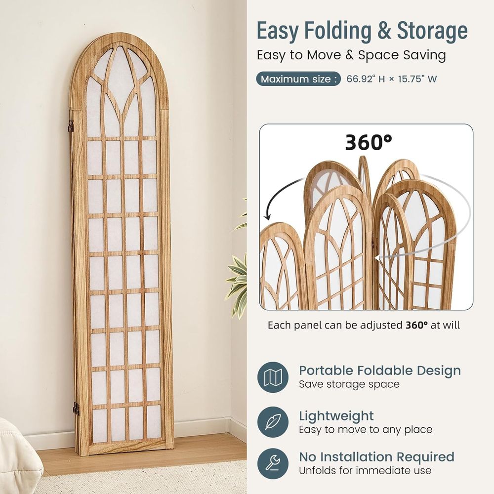 4 Panel Japanese Room Divider  - Shoji Screen Divider review and price