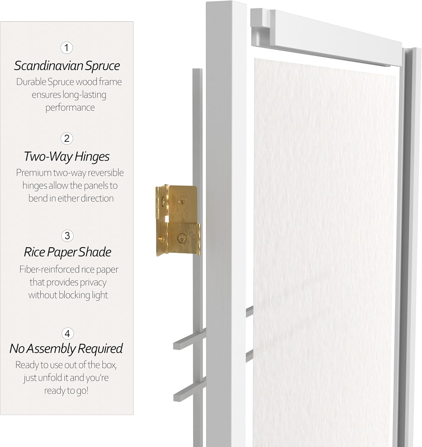 5-Panel White Shoji Screen Roo - Shoji Screen Divider review and price