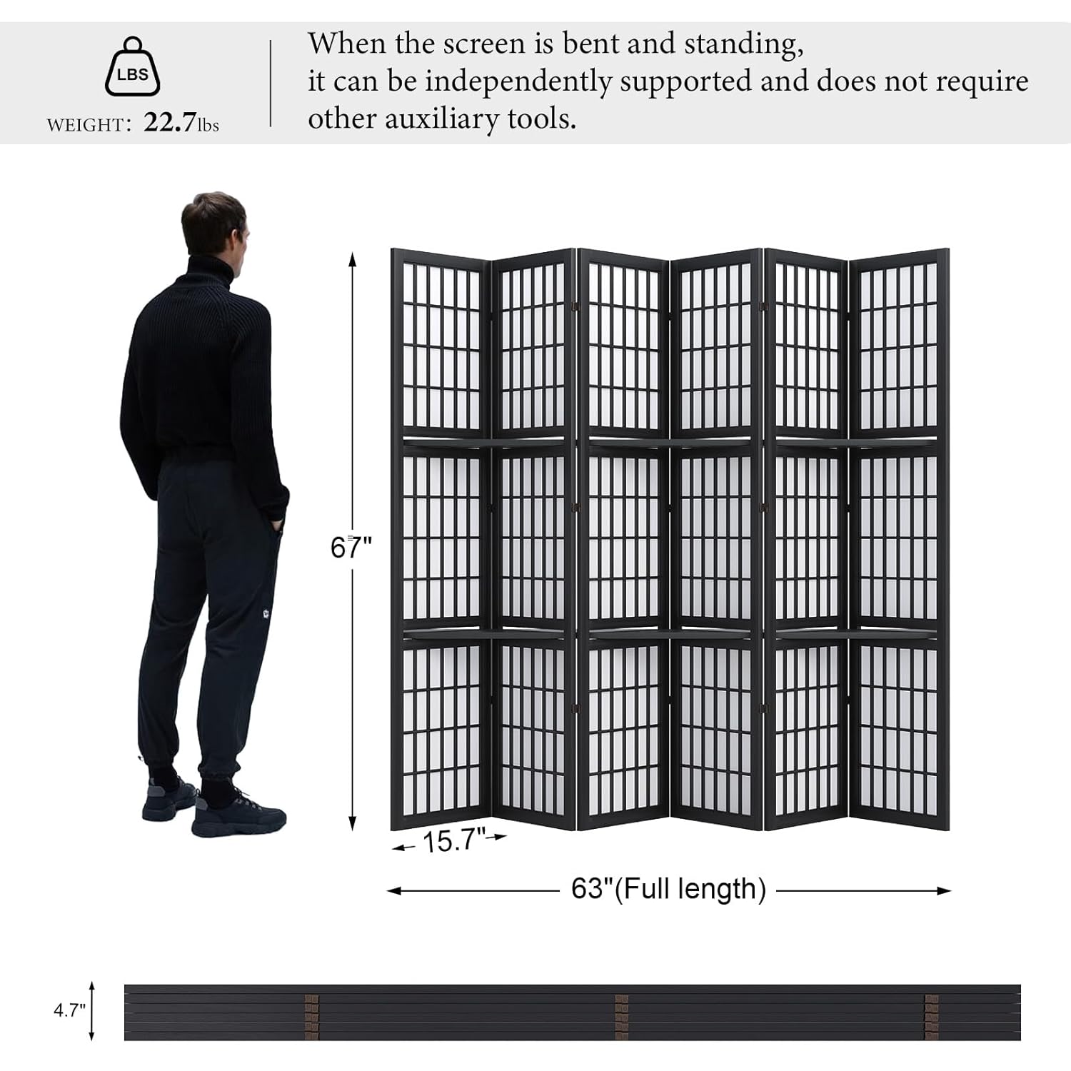 66.9 Inch Tall Japanese Shoji  - Shoji Screen Divider review and price