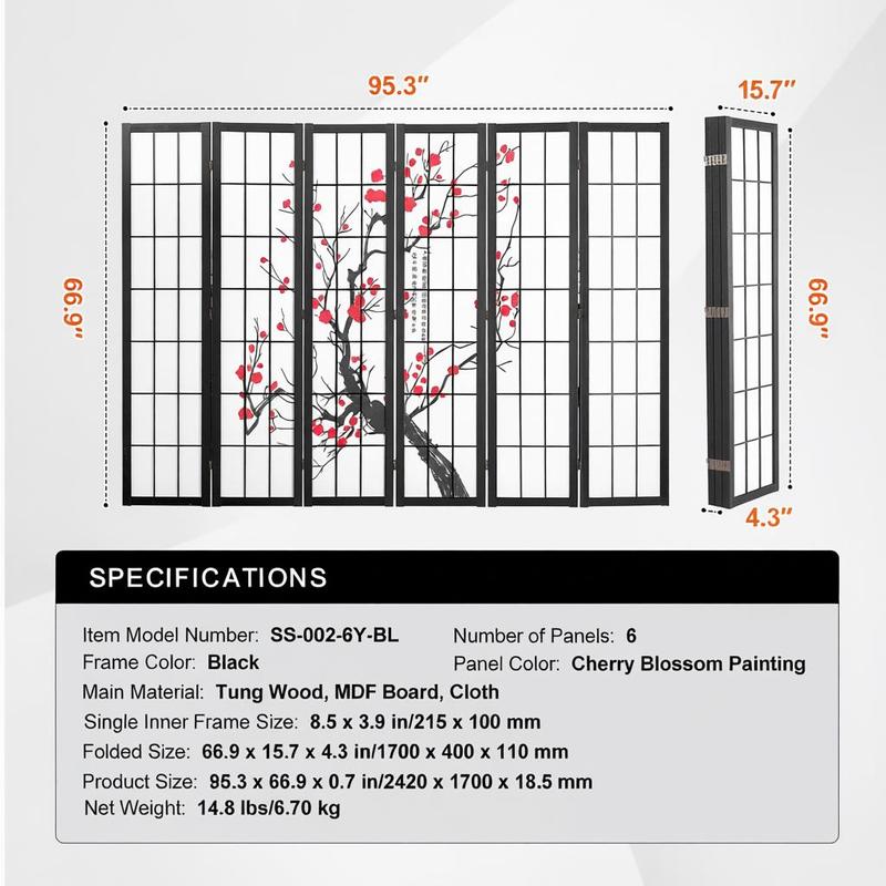 Japanese Shoji Screen 6 Panel  - Shoji Screen Divider review and price